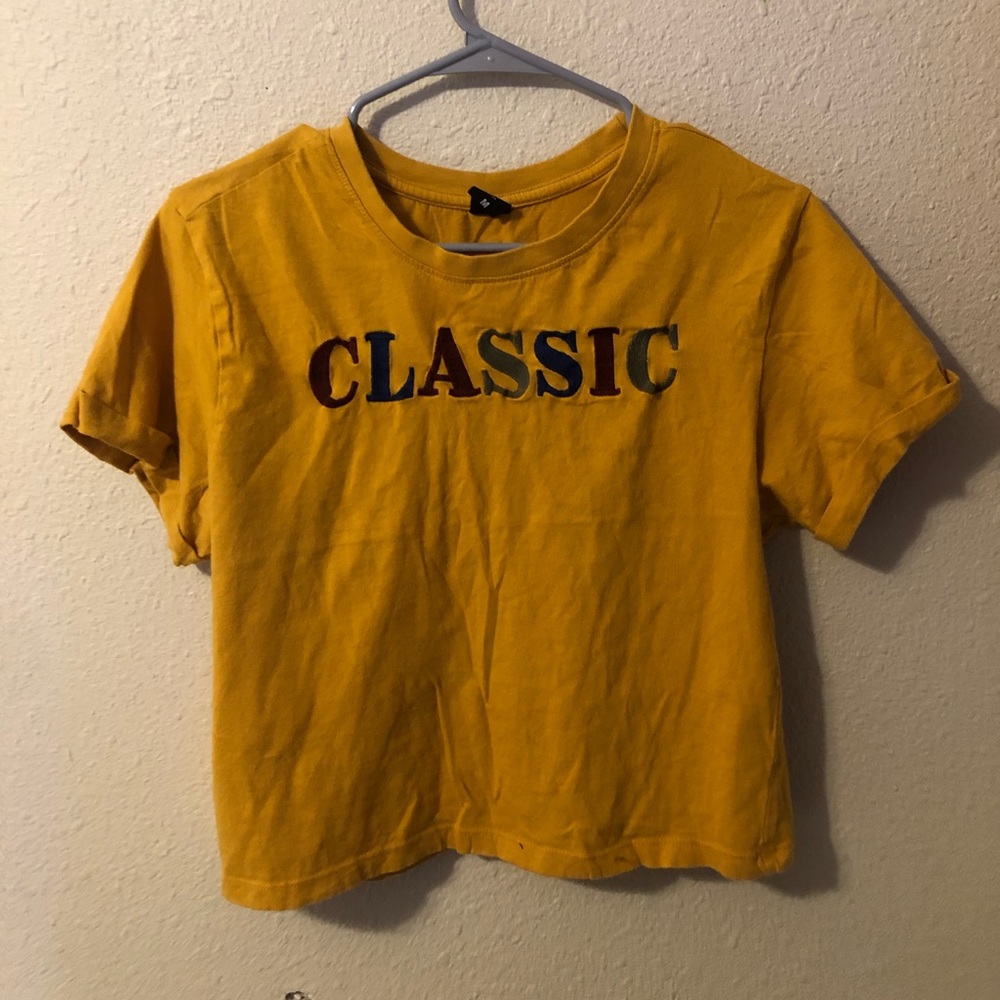 Cute Mustard Crop Top